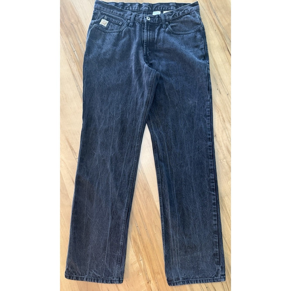 Cinch Cole Jeans Men's 34X34 Black Faded Western Outdoor Workwear Pants Logo